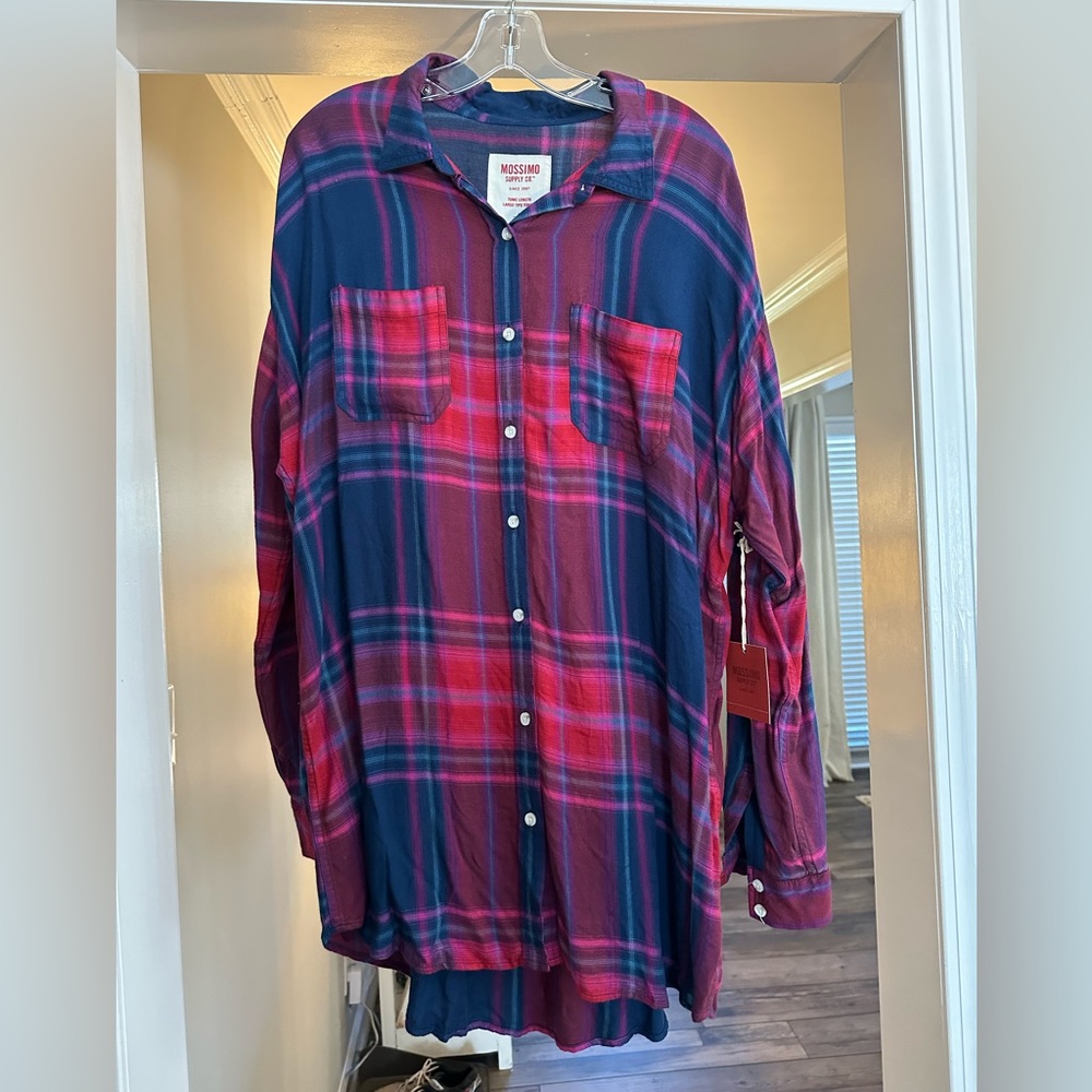 Tunic length flannel
